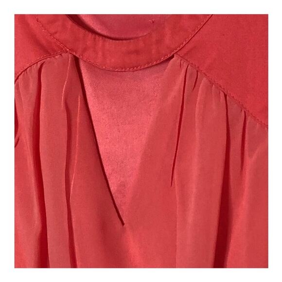 Tobi Salmon Pink Sleeveless Blouson Mini Dress Size Medium - Picture 8 of 15